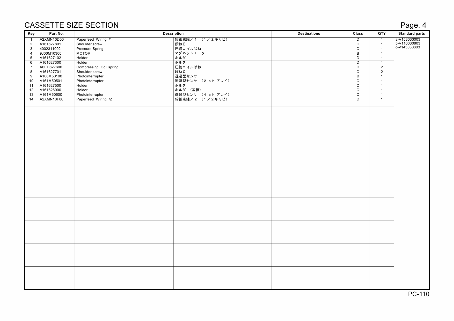Konica-Minolta Options PC-110 A2XM001 Parts Manual-4